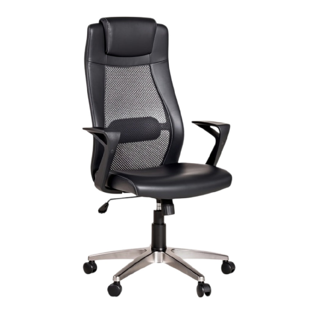 **Ergonomische Bureaustoel met Netbespanning en Verstelbare Armleuningen**